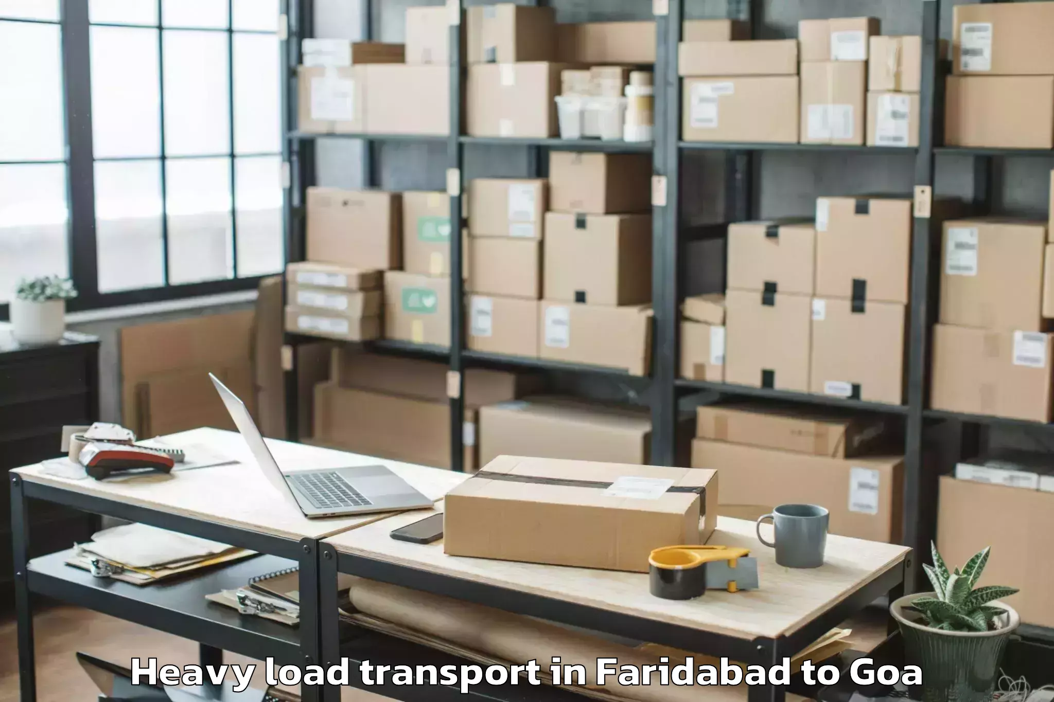 Easy Faridabad to Goa Heavy Load Transport Booking